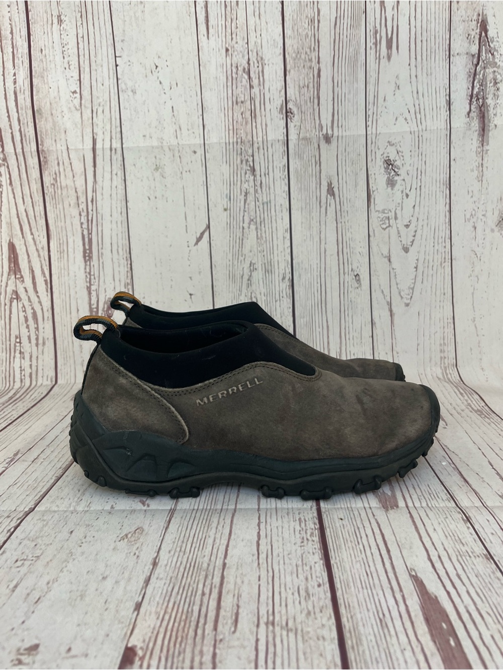 MERRELL Winter Moc Womens Size 8 M Gunsmoke Slip On Air Cushion Outdoor Shoes